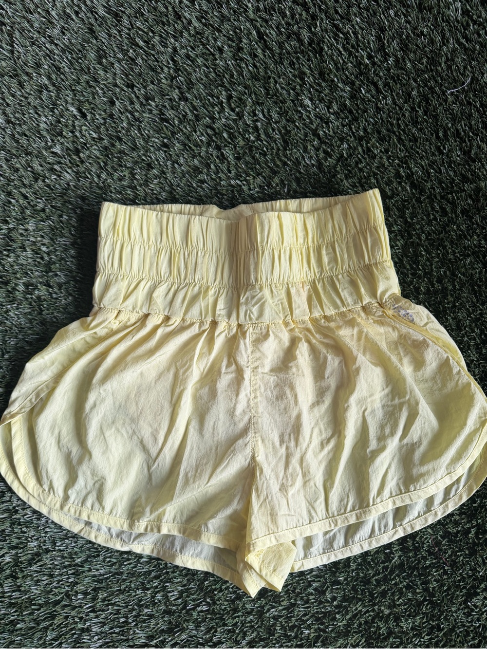 Free People Movement Yellow High-Rise Running Shorts | Women’s Medium